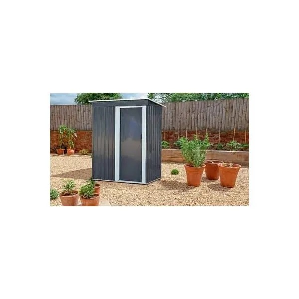 Abri En Metal Gris 162x88x180cm