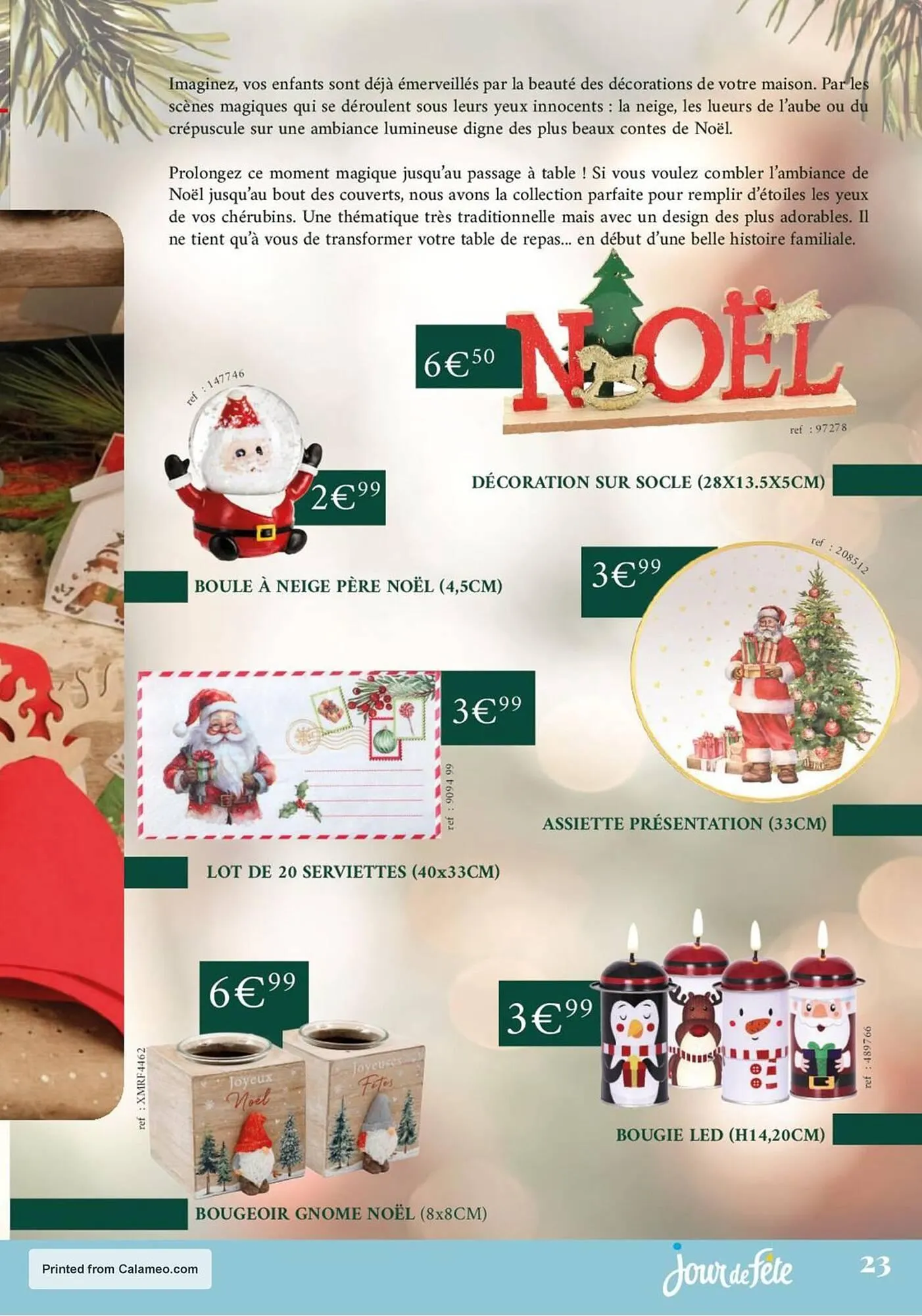 Catalogue Jour de Fête du 6 novembre au 1 janvier 2026 - Catalogue page 23