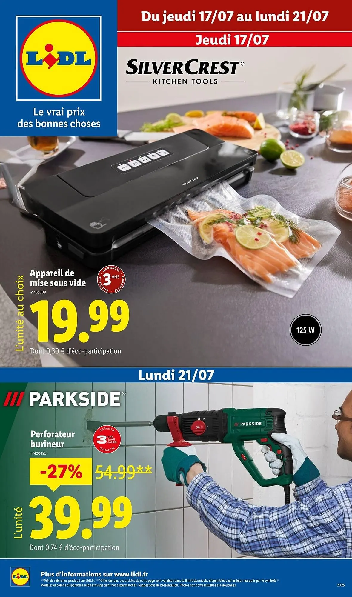 Catalogue Lidl du 17 juillet au 21 juillet 2025 - Catalogue page 1