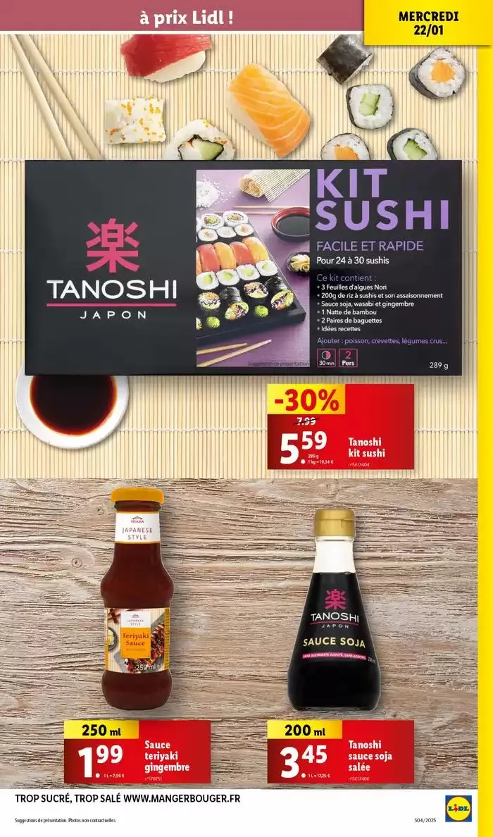 Lidl vous invite à un voyage culinaire en Asie avec leur gamme Vitasia! du 22 janvier au 28 janvier 2025 - Catalogue page 27
