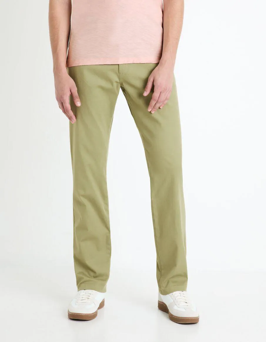 Pantalon chino straight - vert