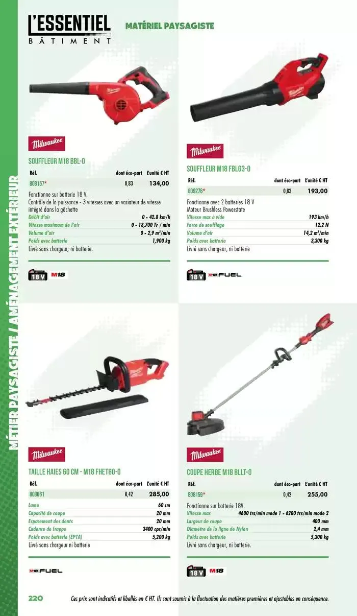 Essentiel Batiment 2025 du 3 janvier au 31 décembre 2025 - Catalogue page 222