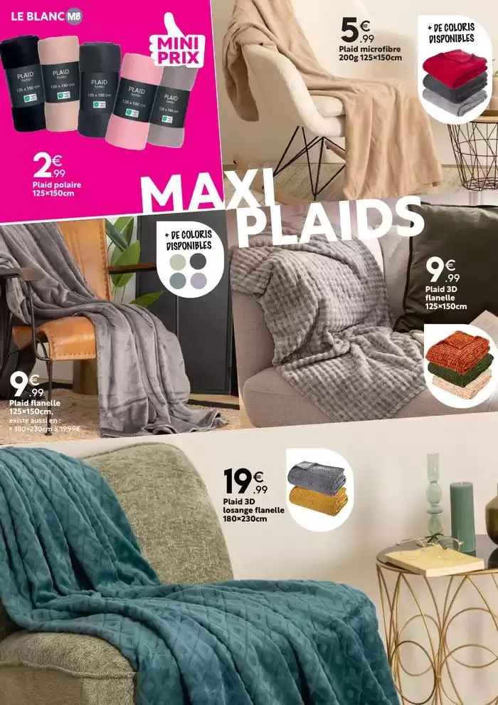 LINGE DE MAISON : DU STYLE à petits prix ! du 27 décembre au 26 janvier 2025 - Catalogue page 9