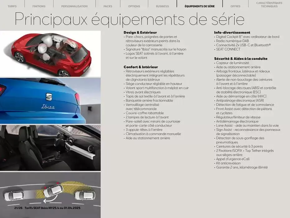 SEAT Ibiza du 2 avril au 2 avril 2026 - Catalogue page 21