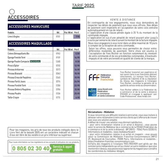 LIVRE VERT DE LA BEAUTÉ 2025 du 23 avril au 31 décembre 2025 - Catalogue page 21
