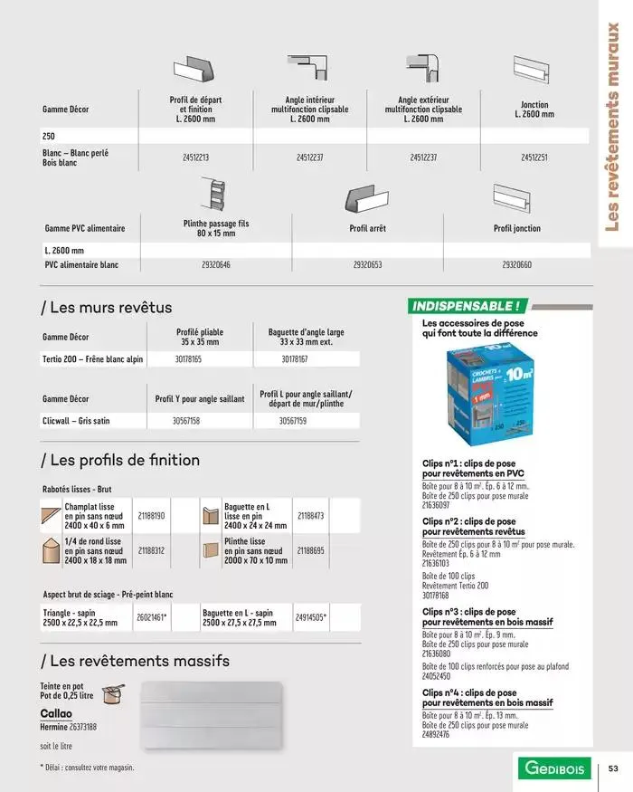 Aménagents Intérieurs 2025 du 1 janvier au 31 décembre 2025 - Catalogue page 53