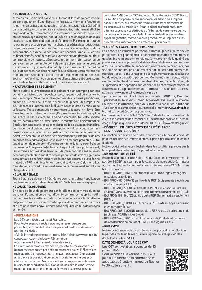 Matériaux 2025 du 1 janvier au 31 décembre 2025 - Catalogue page 431