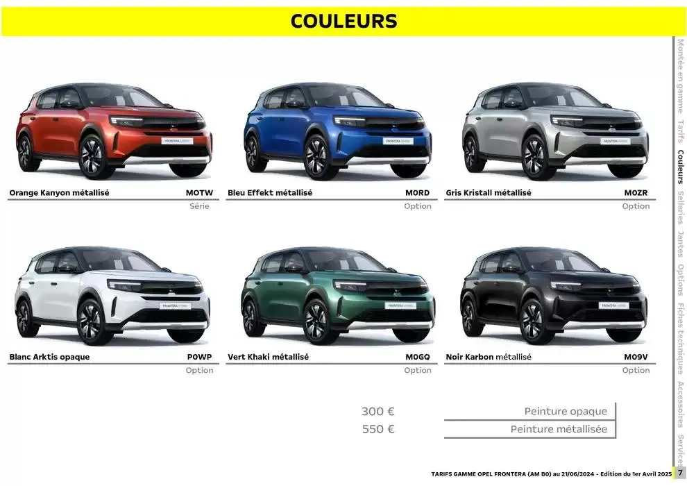 Opel Nouveau Frontera du 3 avril au 3 avril 2026 - Catalogue page 8