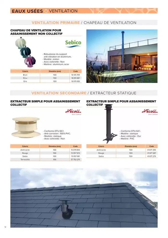 ASSAINISSEMENT NON COLLECTIF ET GESTION DES EAUX PLUVIALES du 4 mars au 31 décembre 2025 - Catalogue page 12