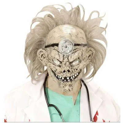 Masque de Zombie Docteur avec Perruque
