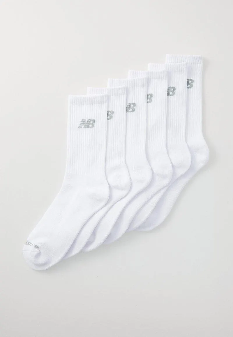 PERFORMANCE BASIC CREW 6 PACK - Chaussettes - white