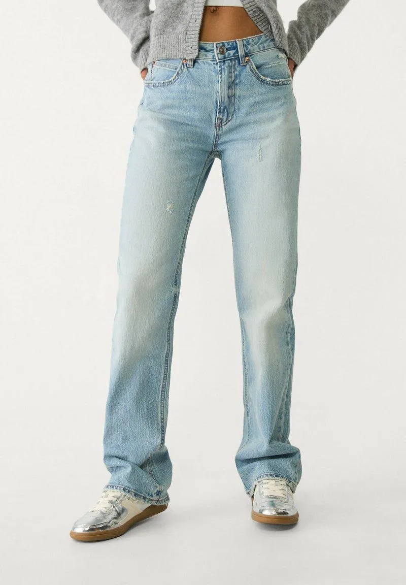 VINTAGE - Jean droit - used denim