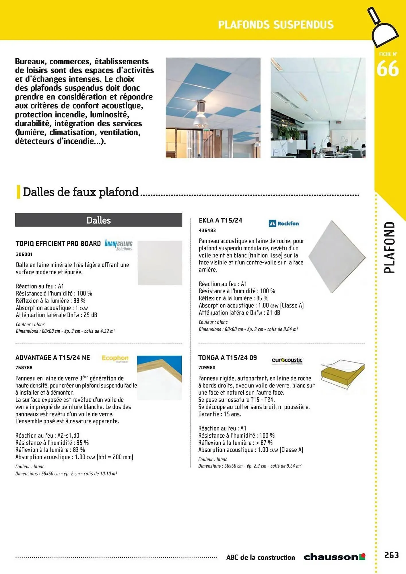 Catalogue Chausson Matériaux du 2 mai au 31 décembre 2025 - Catalogue page 265