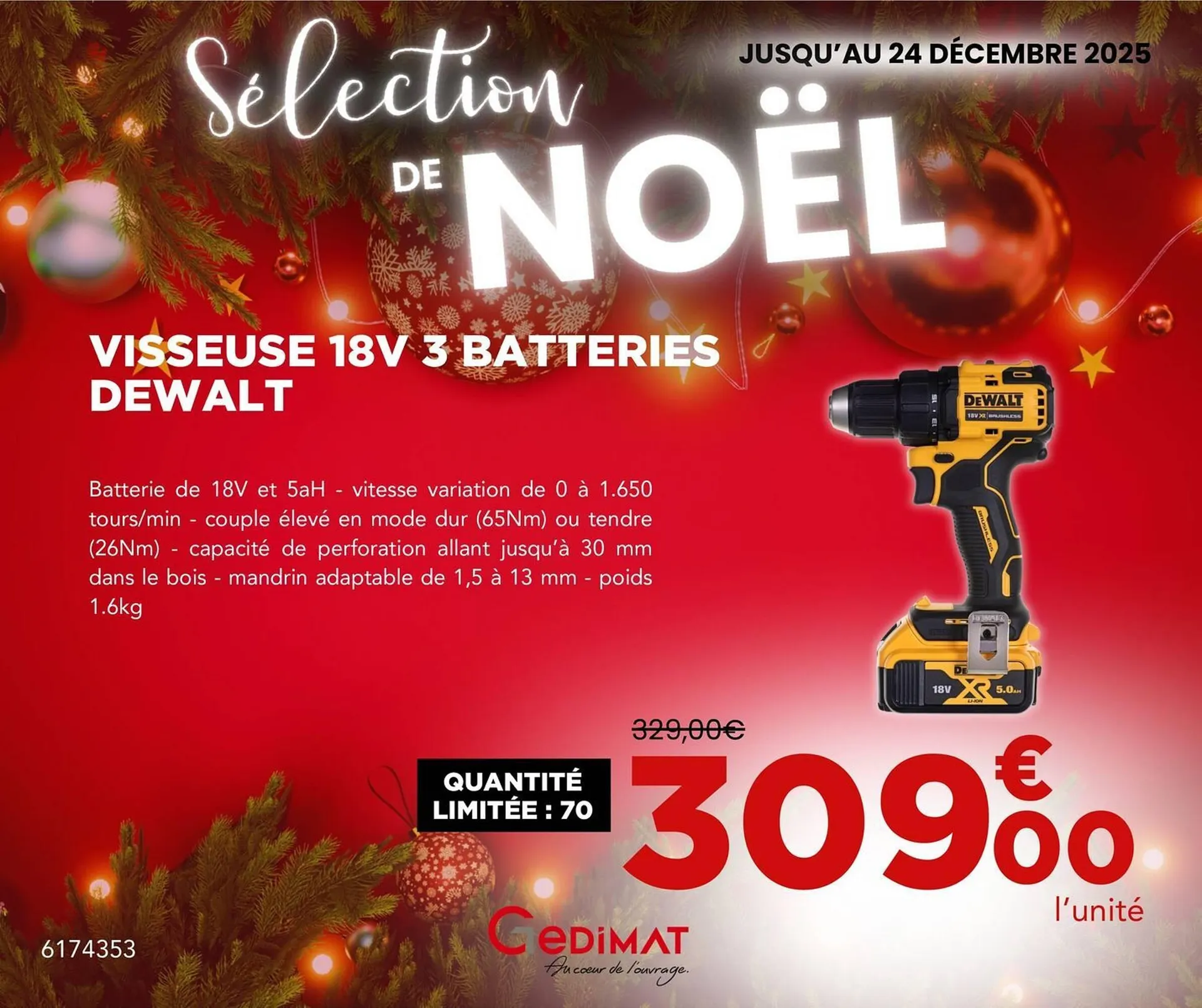Catalogue Gedimat du 3 décembre au 24 décembre 2025 - Catalogue page 15
