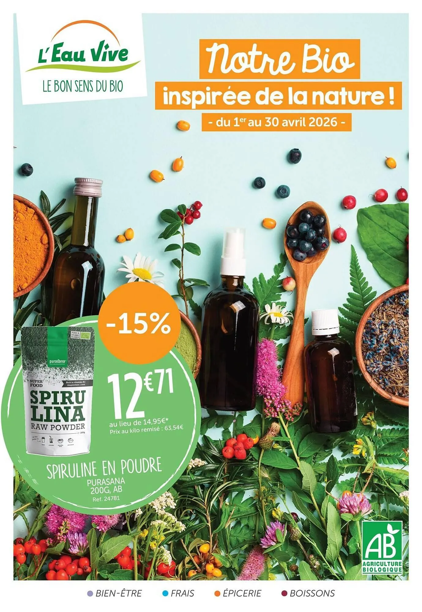 Catalogue L'Eau Vive du 1 avril au 30 avril 2026 - Catalogue page 1