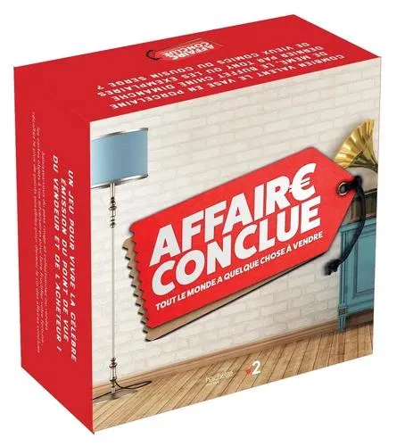 Affaire Conclue - Tout le monde à quelque chose à vendre. Avec 125 cartes objets et de faux billets