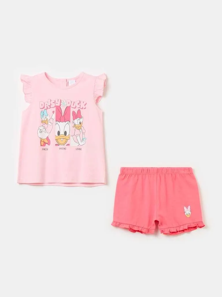 Donald Duck 90 pyjamas in organic cotton Rose