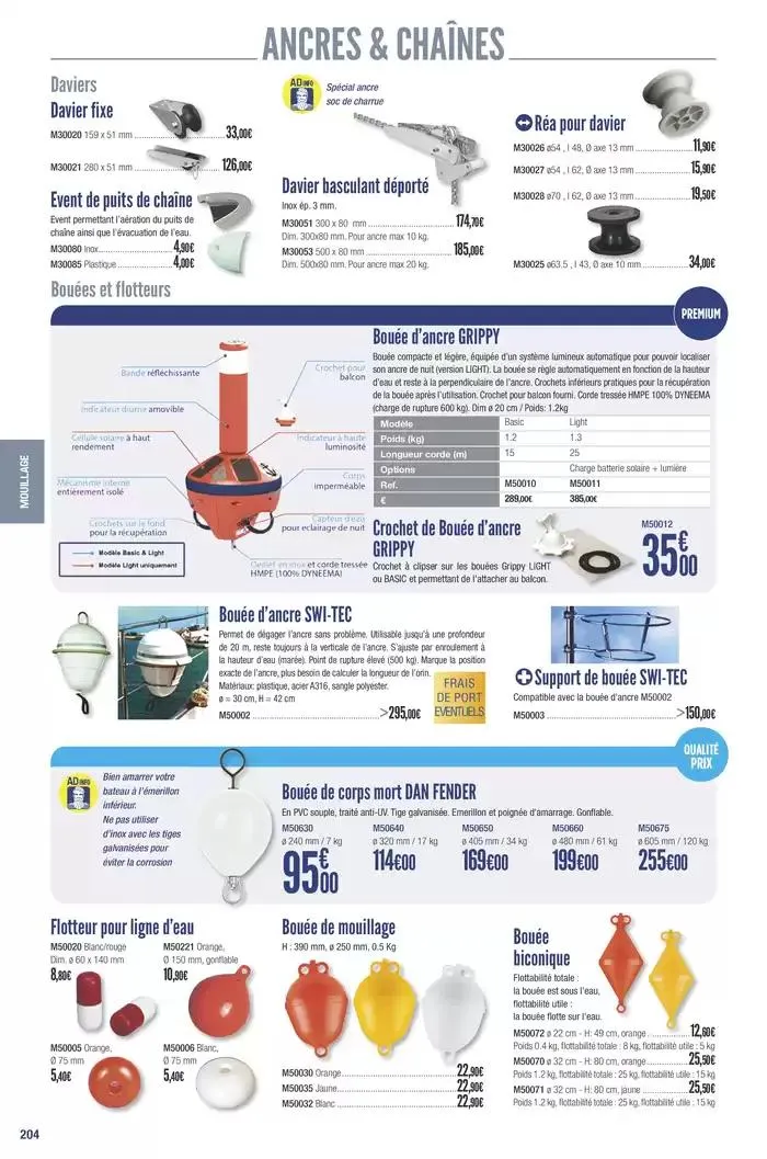 Catalogue Accastillage Diffusion 2025 du 1 janvier au 31 décembre 2025 - Catalogue page 206