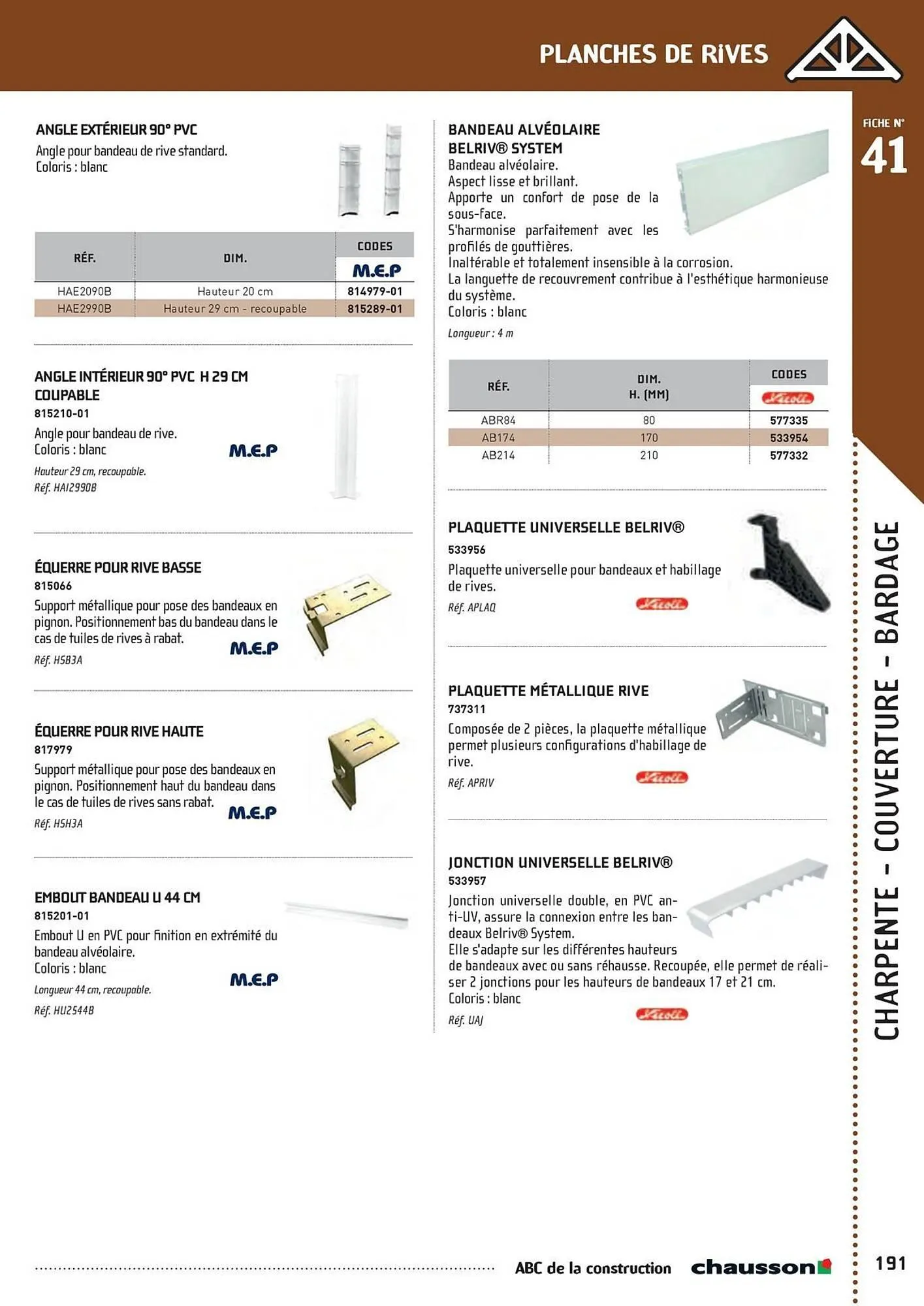 Catalogue Chausson Matériaux du 2 mai au 31 décembre 2025 - Catalogue page 193
