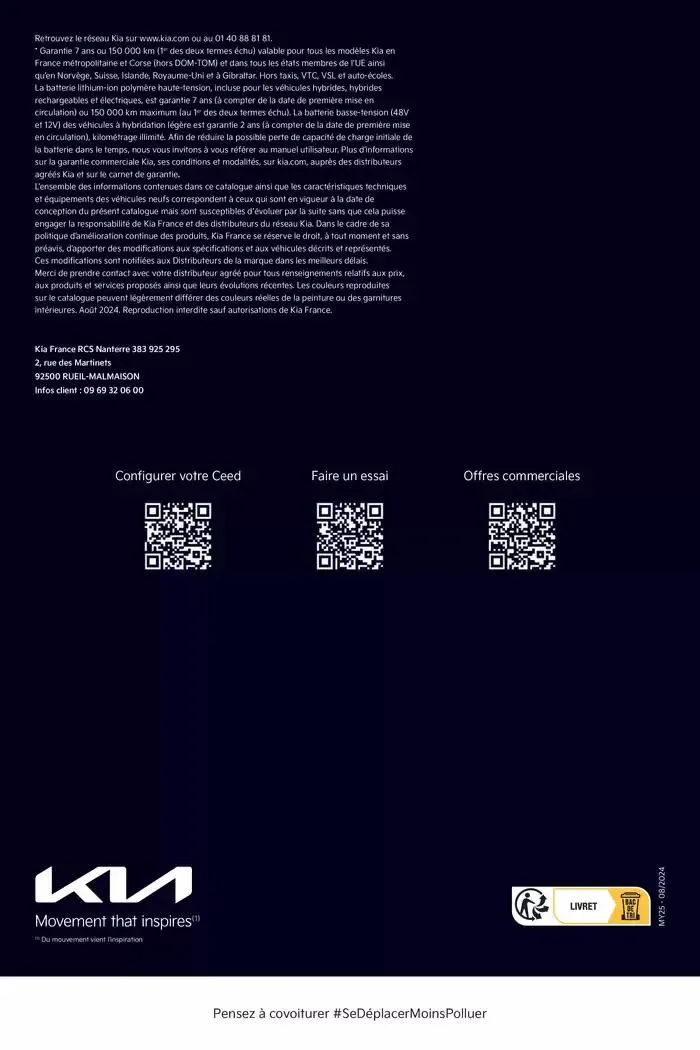 KIA Ceed - Brochure du 26 septembre au 17 septembre 2025 - Catalogue page 36