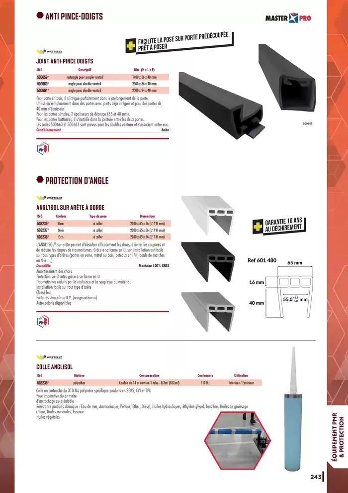 Guide Quincaillerie Serrurerie 2025 - 2026 du 1 avril au 1 avril 2026 - Catalogue page 245