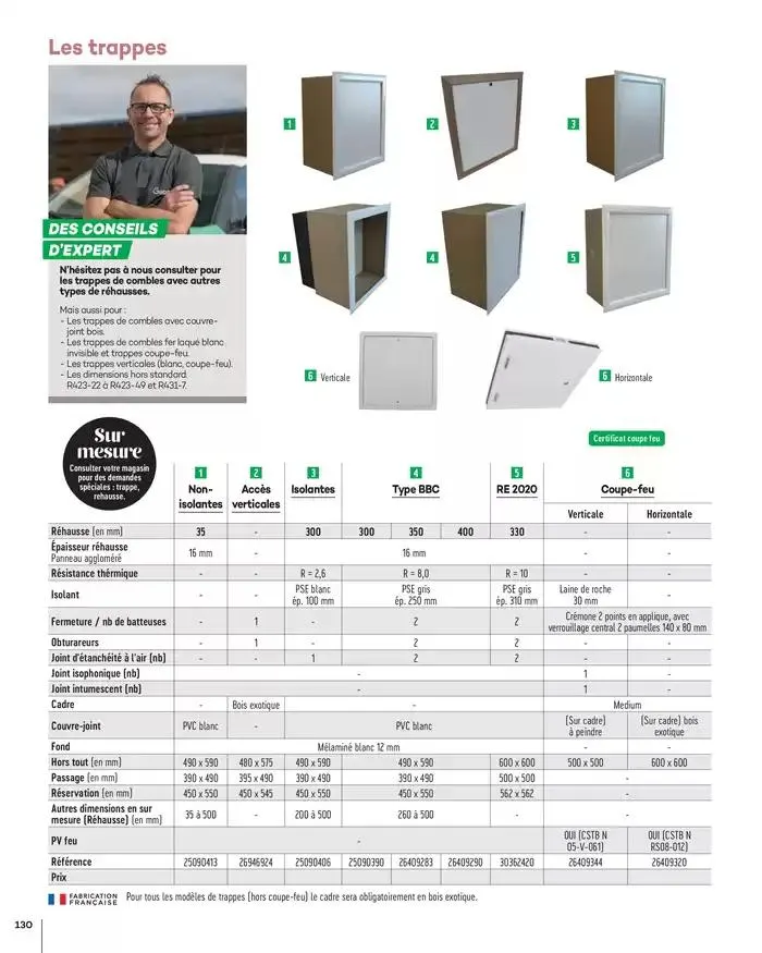 Aménagents Intérieurs 2025 du 1 janvier au 31 décembre 2025 - Catalogue page 130