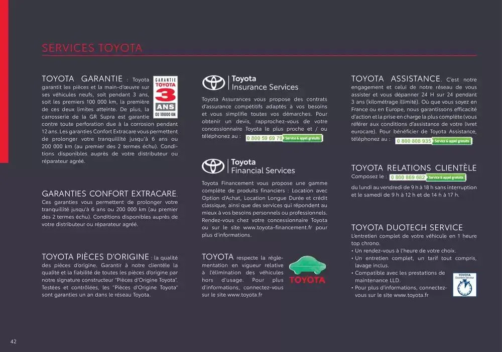 Toyota Supra du 9 avril au 9 avril 2026 - Catalogue page 42