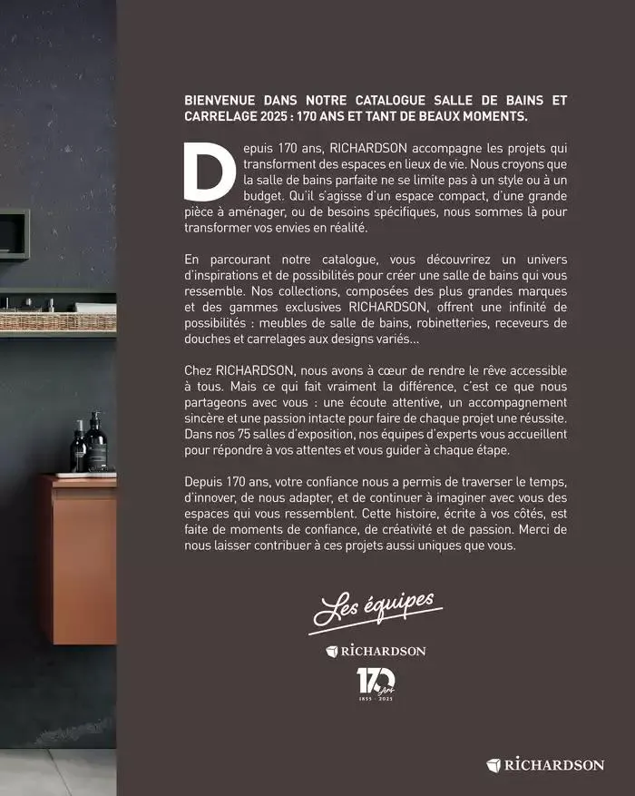 SALLE DE DE BAINS ET CARRELAGE 2025 du 11 avril au 31 décembre 2025 - Catalogue page 3