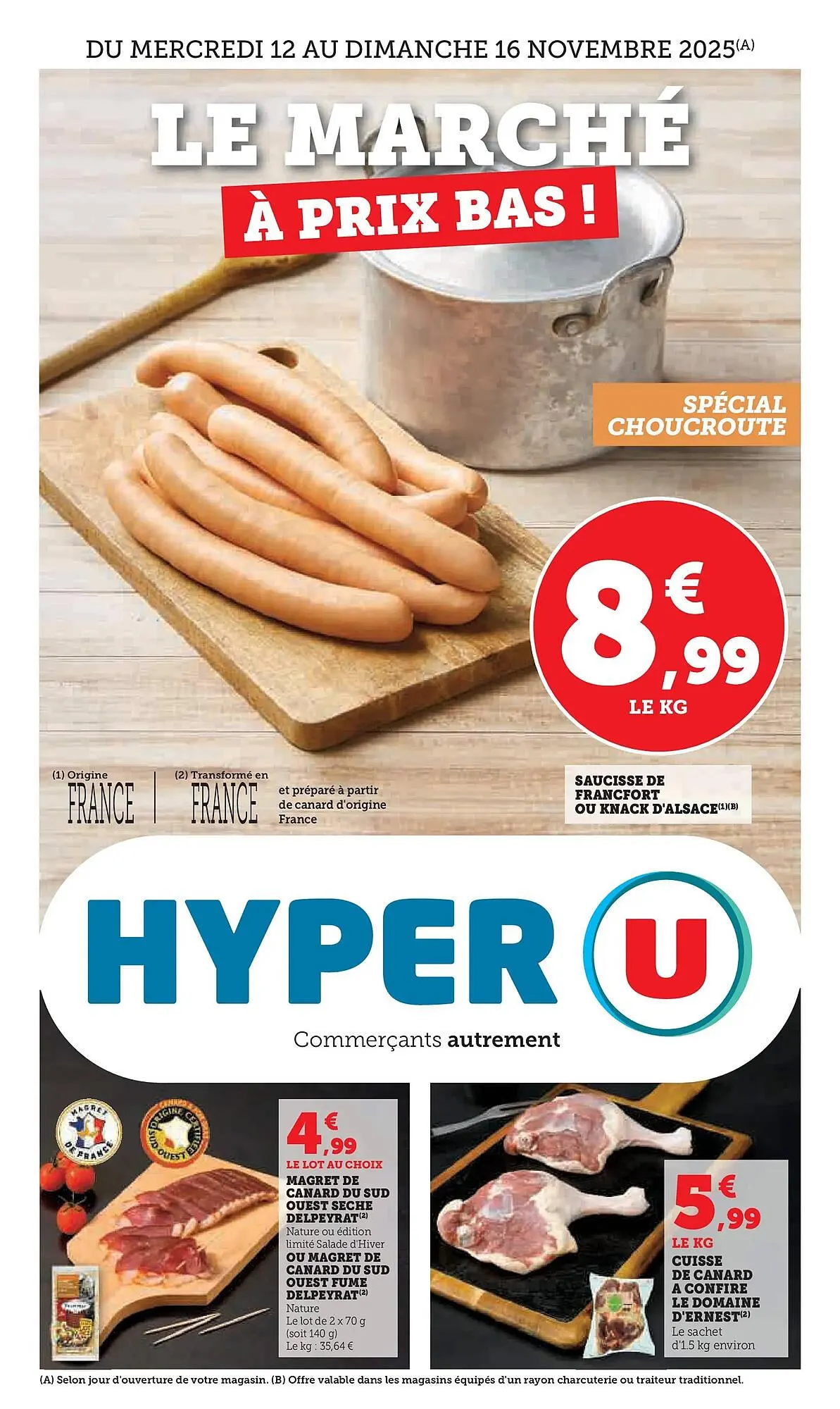 Catalogue Hyper U du 9 novembre au 16 novembre 2025 - Catalogue page 1