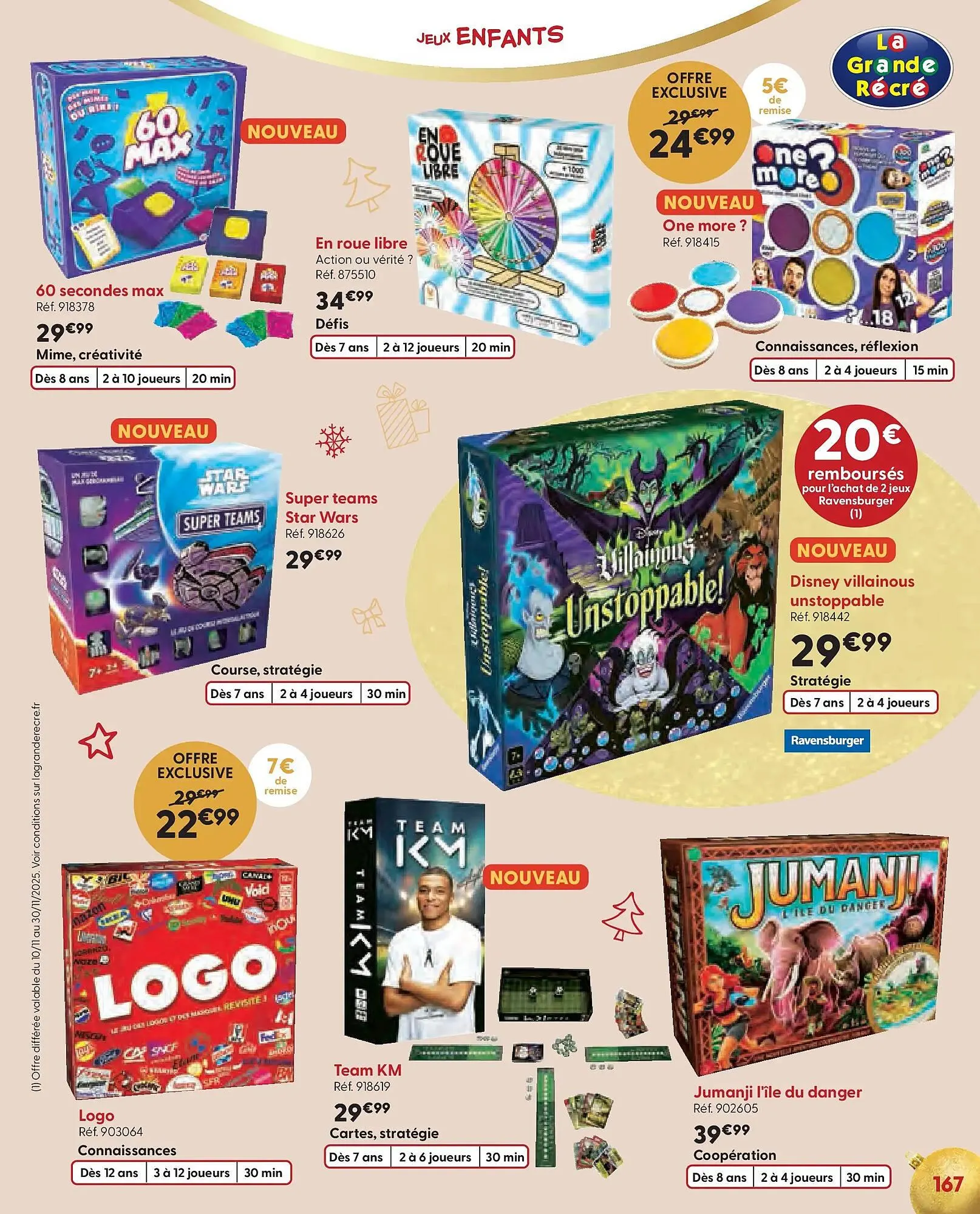 Catalogue La Grande Récré du 15 octobre au 2 décembre 2025 - Catalogue page 167