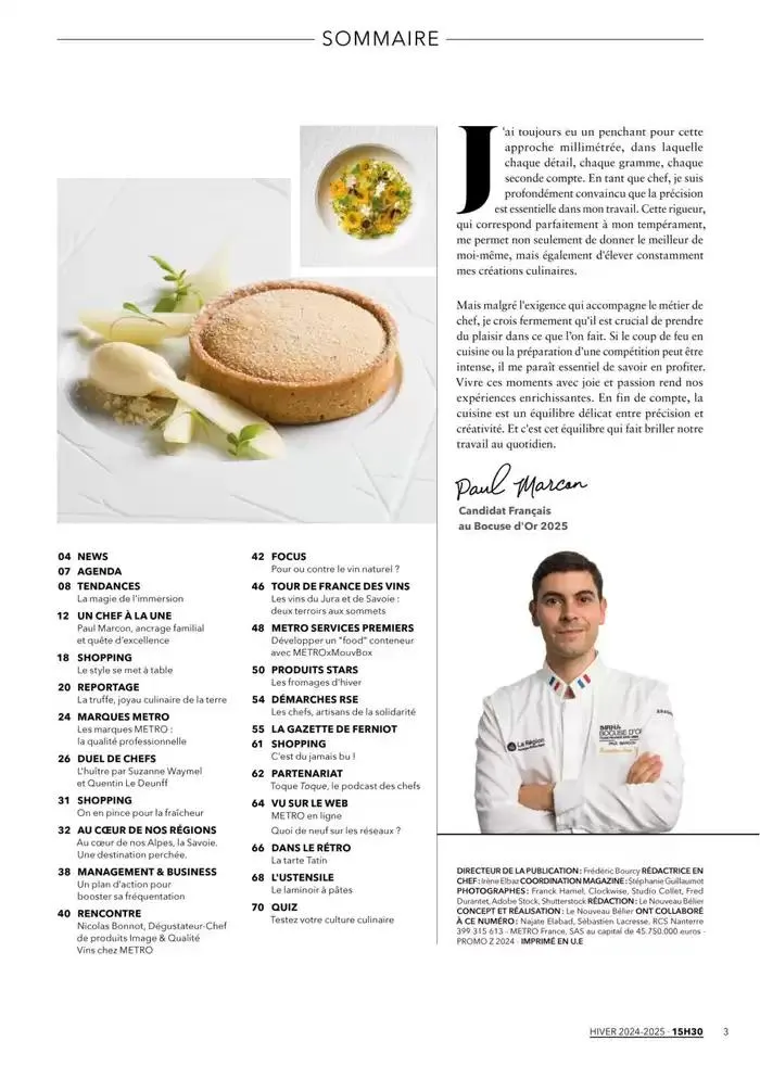 Metro Magazine 15h30 N°12 du 16 décembre au 30 avril 2025 - Catalogue page 23