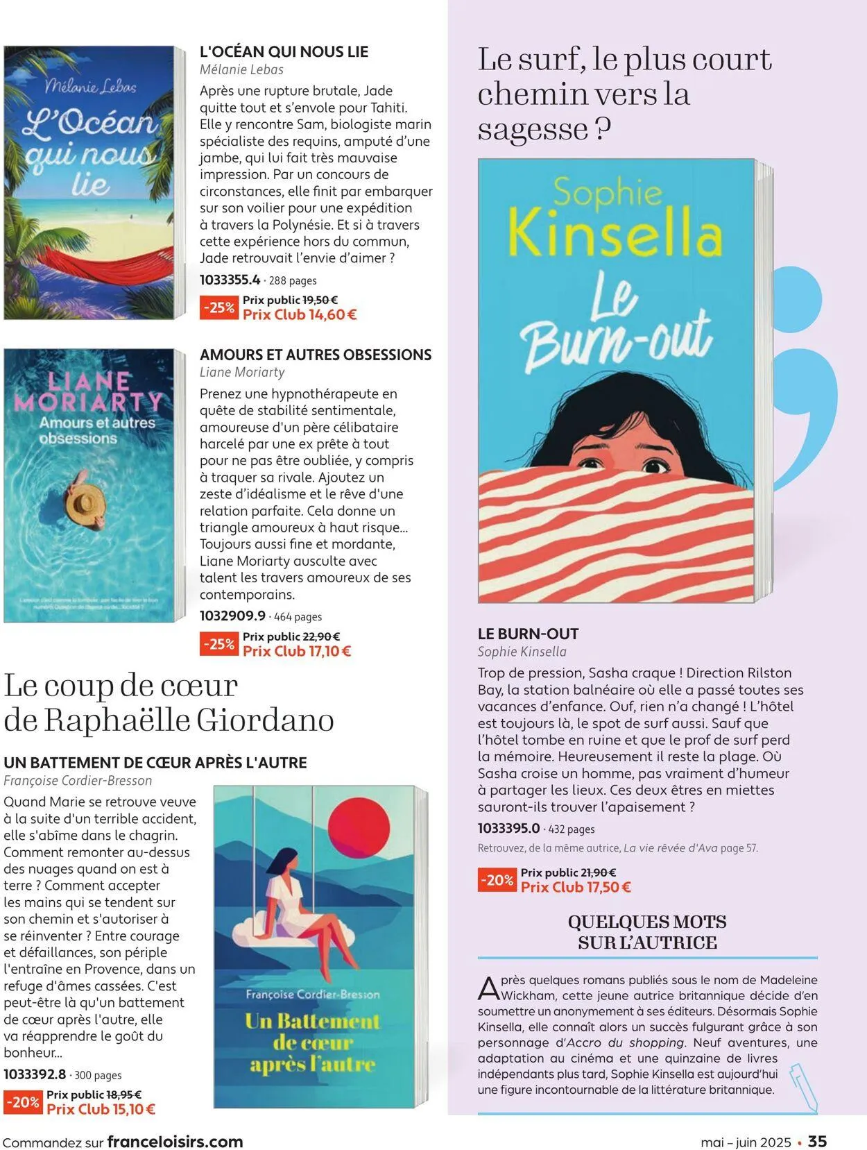 France Loisirs du 1 mai au 30 juin 2025 - Catalogue page 35