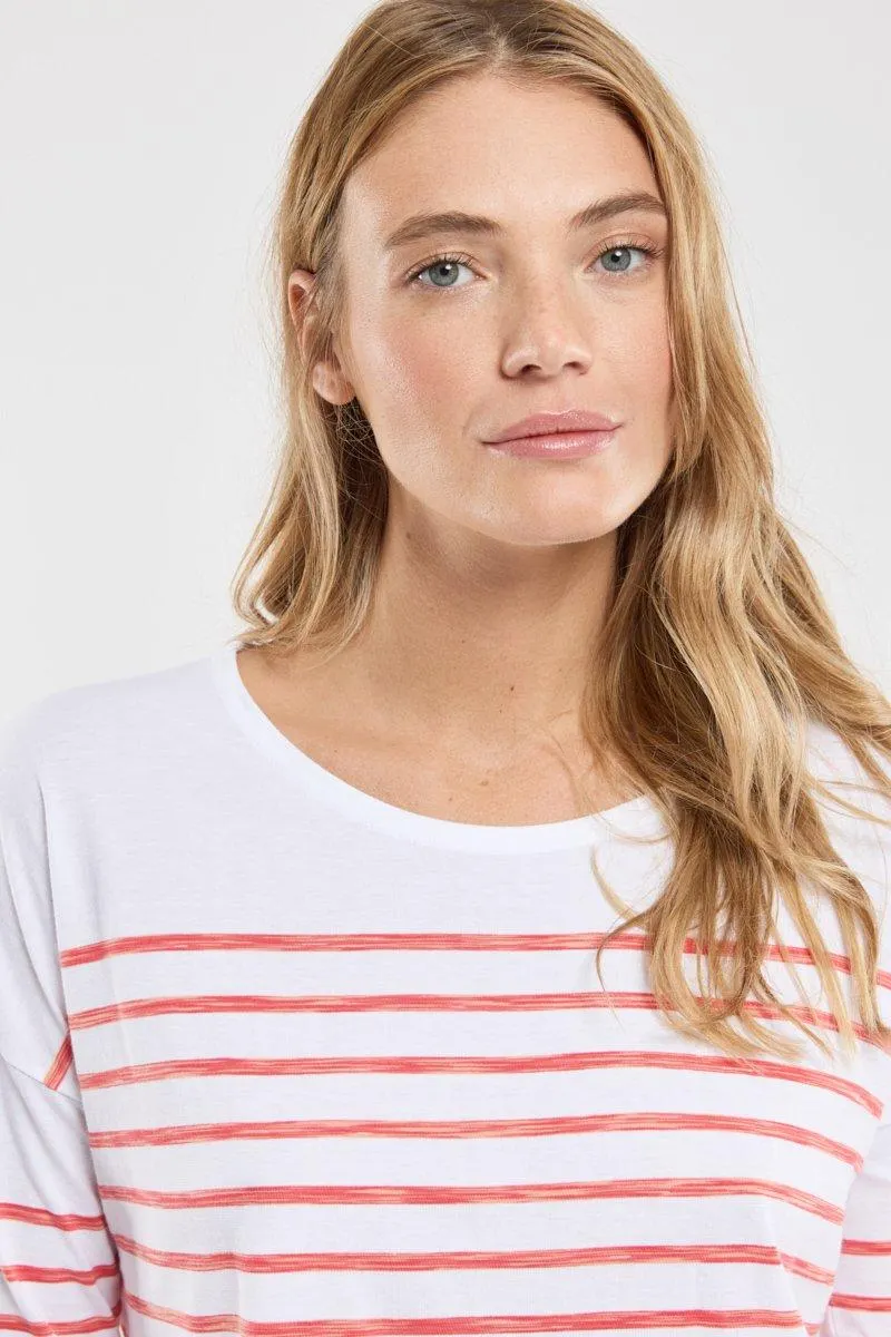 Marinière épaules tombantes - coton léger