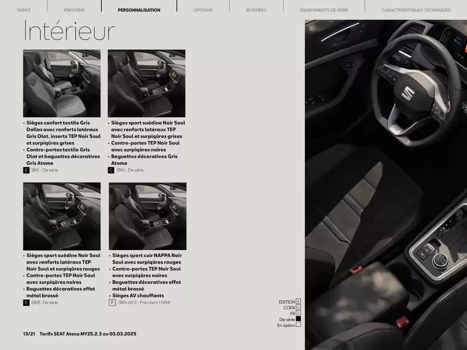 SEAT Ateca du 5 mars au 5 mars 2026 - Catalogue page 13