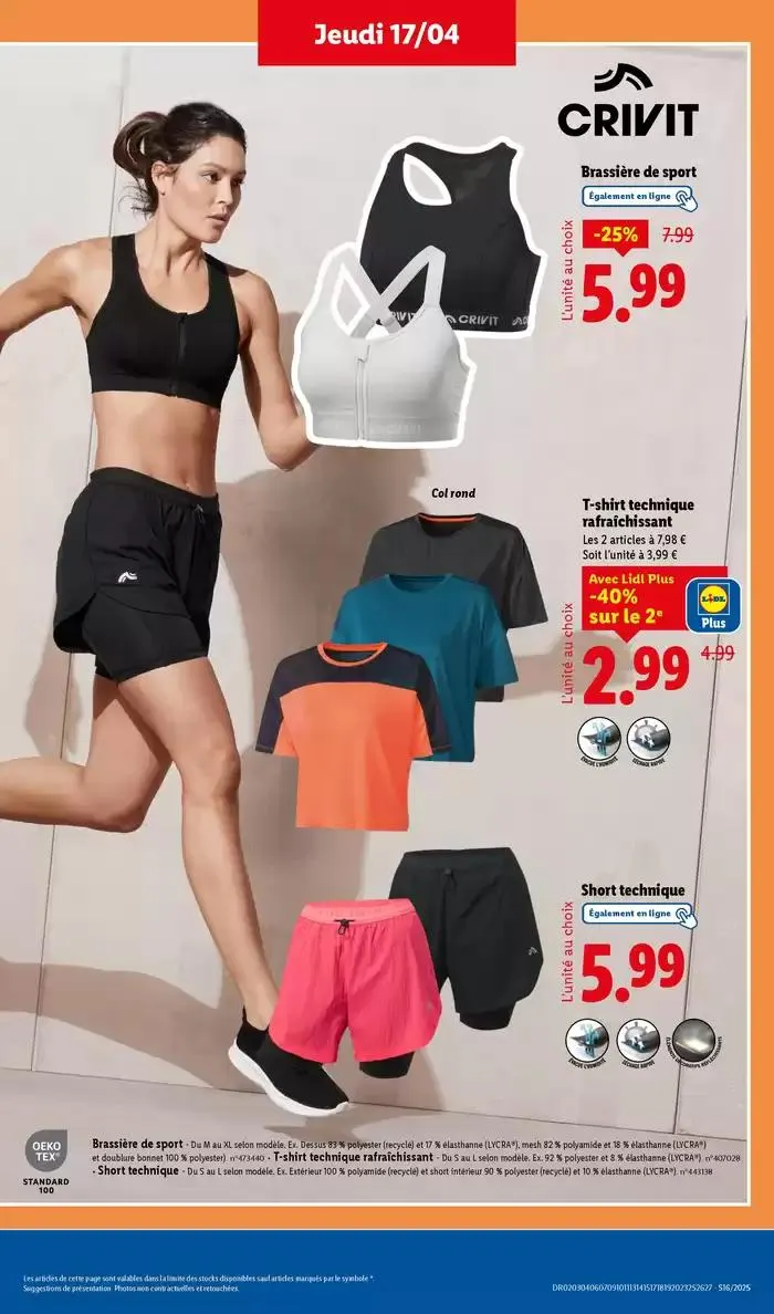 Découvrez la sélection de produits mode et bricolage à prix Lidl ! du 14 avril au 17 avril 2025 - Catalogue page 37