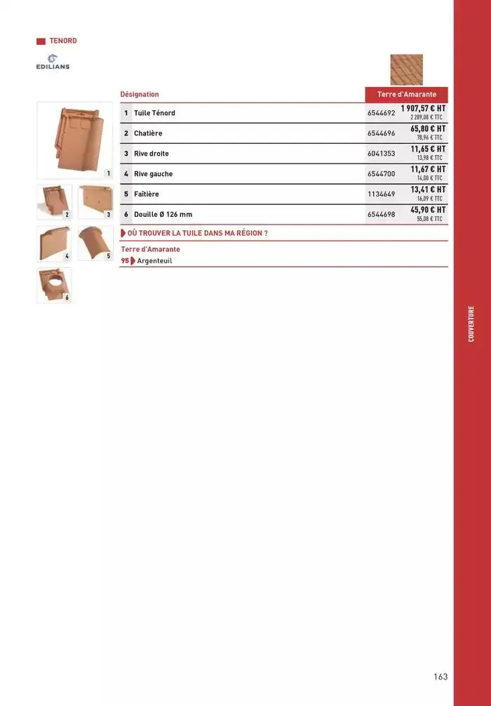 Matériaux 2025 du 1 janvier au 31 décembre 2025 - Catalogue page 163