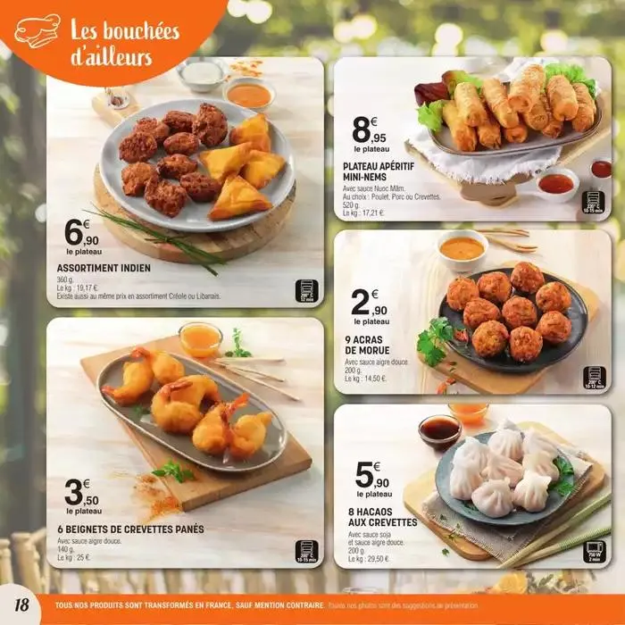 CARTE TRAITEUR PERMANENTE du 31 mars au 30 mars 2026 - Catalogue page 18