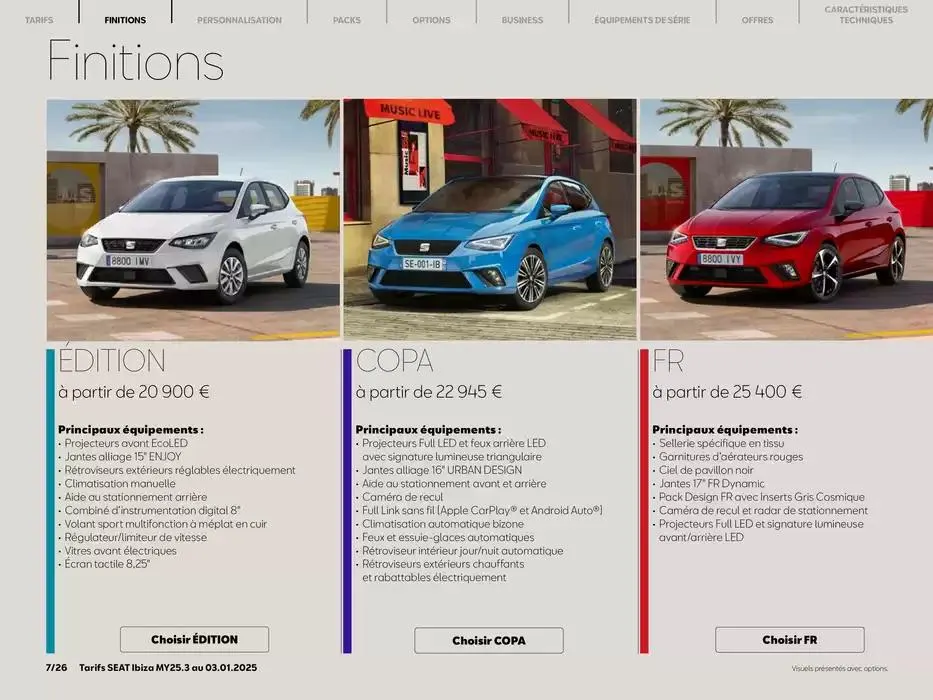 SEAT Ibiza du 21 janvier au 21 janvier 2026 - Catalogue page 7