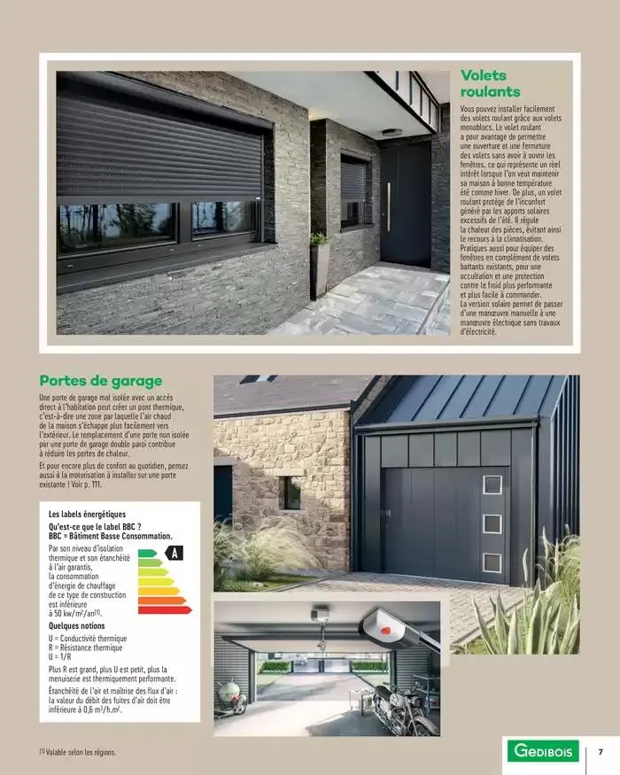 Menuiserie Extérieures 2025 du 1 janvier au 31 décembre 2025 - Catalogue page 7
