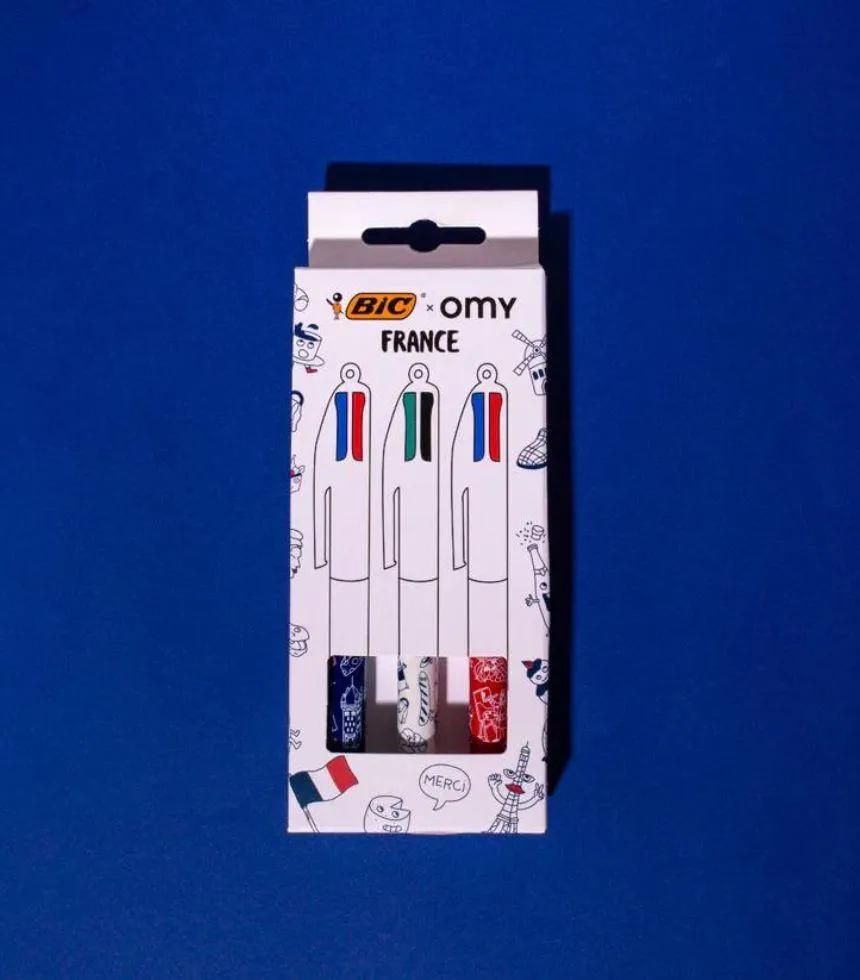 Coffret 3 stylos bic France