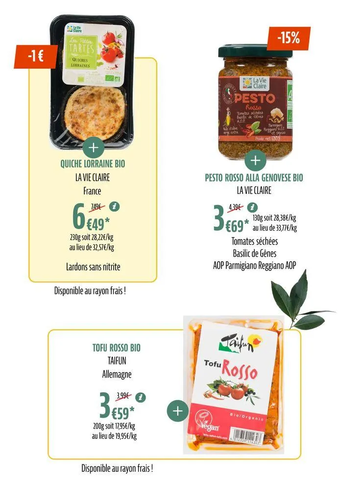 Tutes Nos Promos Bio Pour Un Ete Savoureux du 28 juin au 7 juillet 2024 - Catalogue page 9