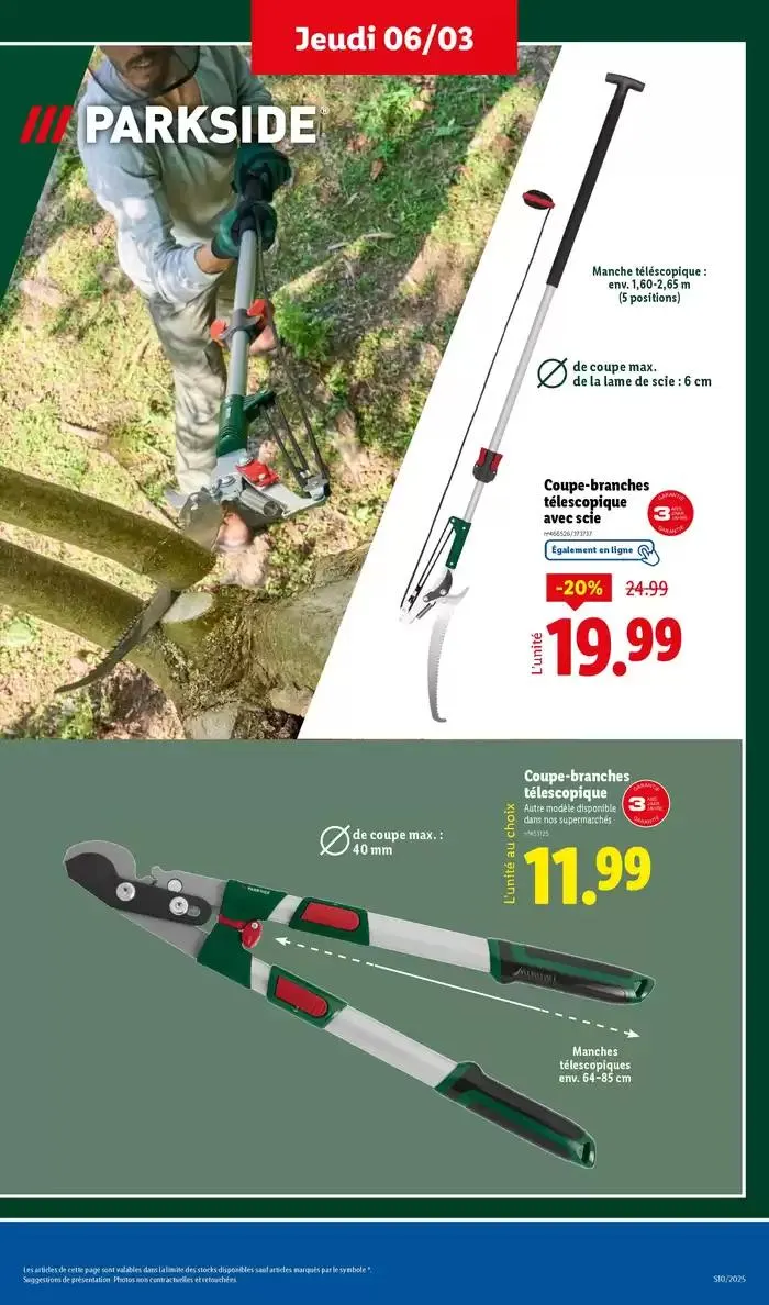 Les beaux jours arrivent Avec Parkside, vos projets de jardinage prennent vie ! du 6 mars au 10 mars 2025 - Catalogue page 5