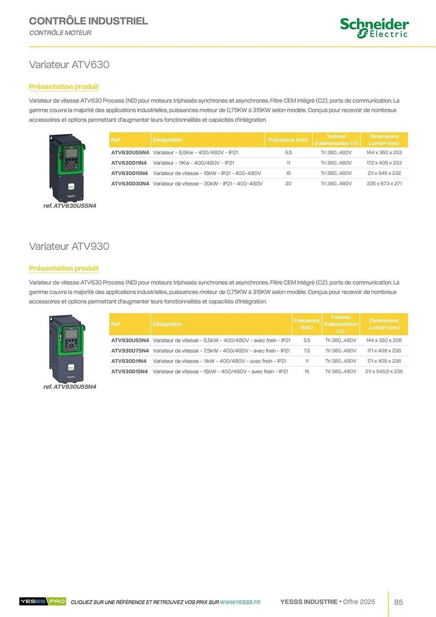 Catalogue Yesss electrique du 28 janvier au 31 décembre 2025 - Catalogue page 87