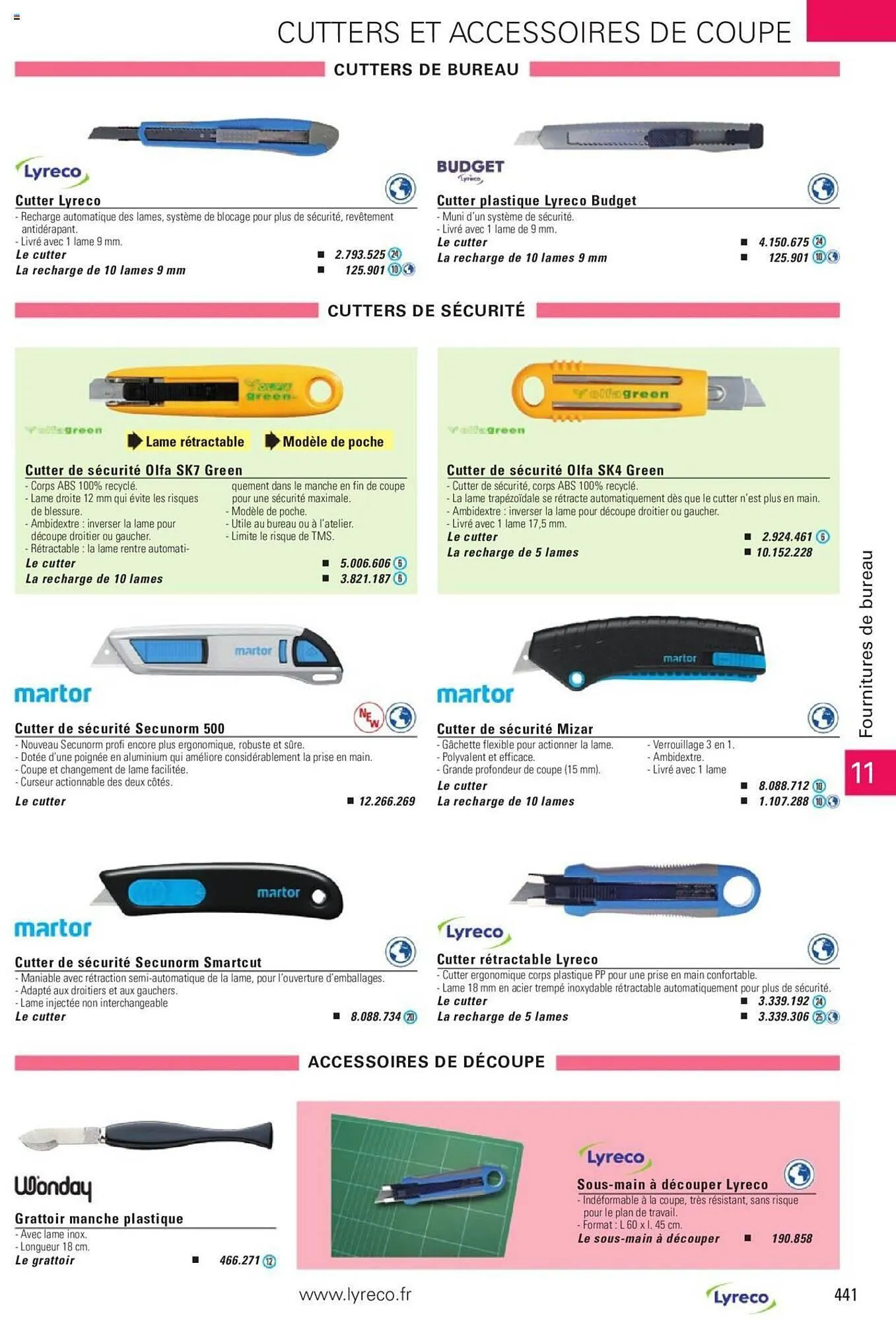 Catalogue Lyreco du 15 mai au 31 décembre 2023 - Catalogue page 441