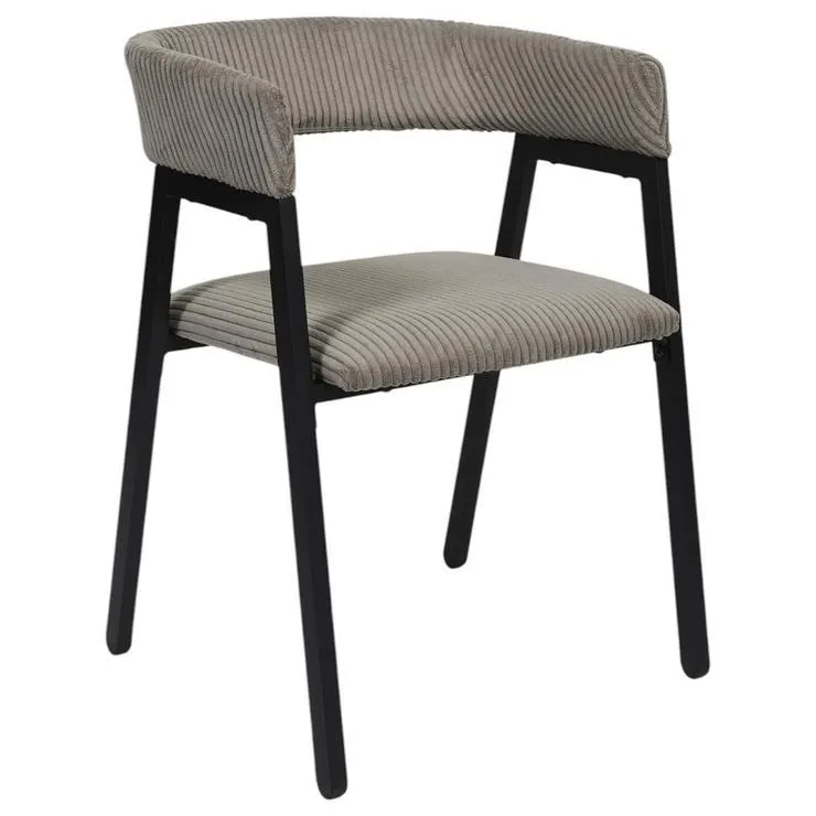 SCOTT FAUTEUIL DESIGN COTELE TAUPE