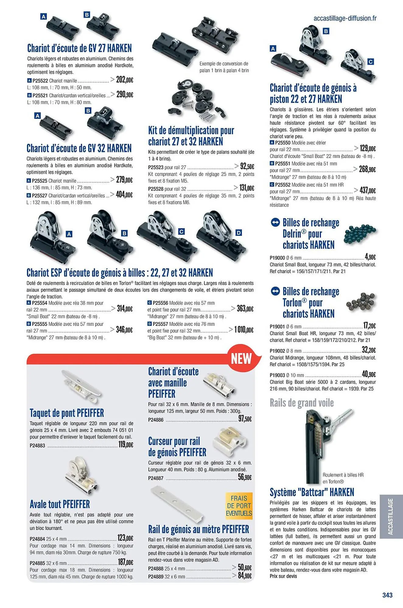 Catalogue Accastillage Diffusion du 1 mars au 31 décembre 2023 - Catalogue page 345