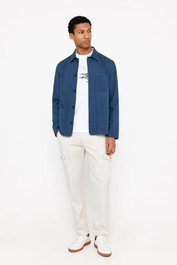 Sobrecamisa lisa tintada