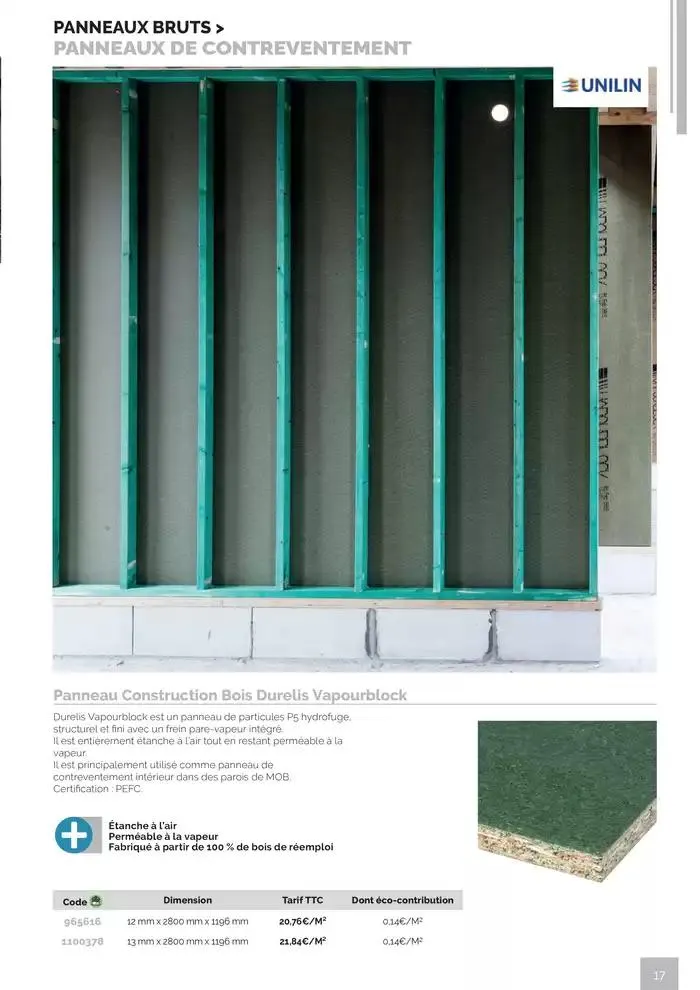 BOIS PANNEAUX 2025 2026 du 30 avril au 31 décembre 2026 - Catalogue page 17