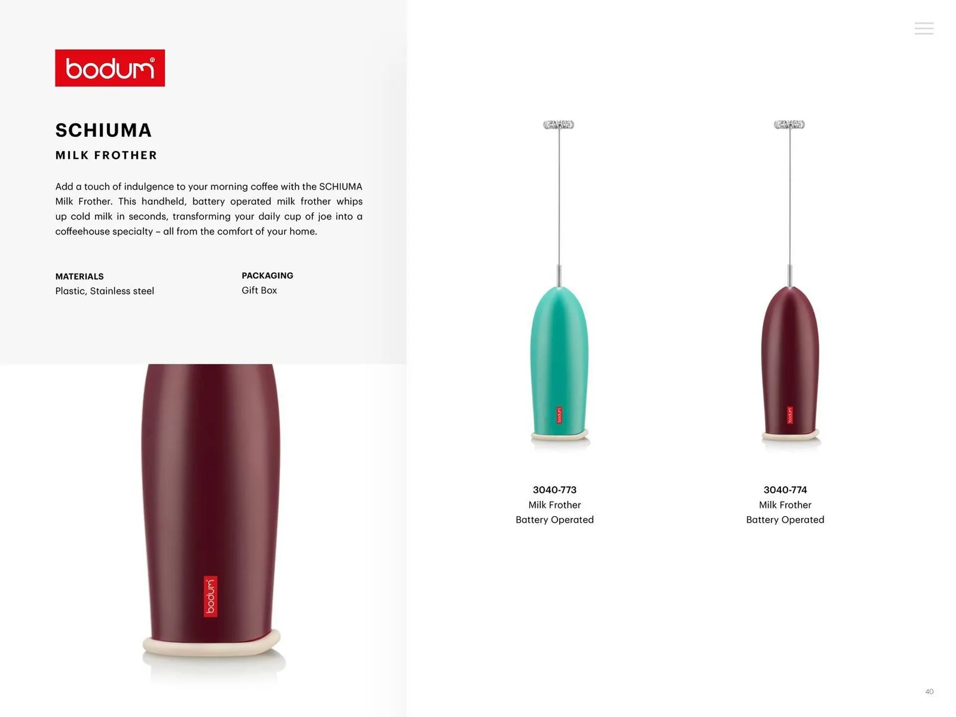 Catalogue Bodum du 25 mars au 31 décembre 2025 - Catalogue page 40