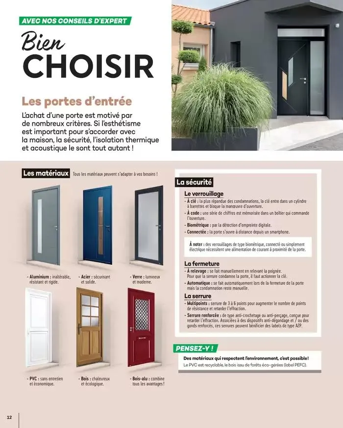Menuiserie Extérieures 2025 du 1 janvier au 31 décembre 2025 - Catalogue page 12